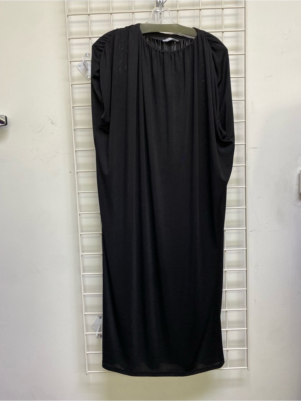 Zara Black Women's Midi Shift Dress Size M - Classic Straight Silhouette